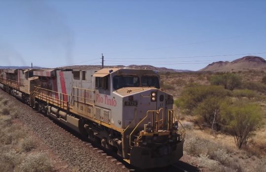 tren robot de Rio Tinto